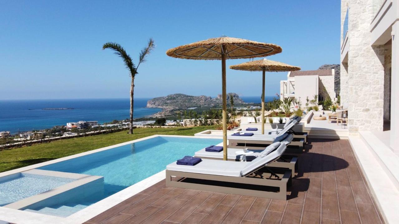 Cielo E Mare Villas I "Free" Heated Pools & Seaview Falasarna Ngoại thất bức ảnh