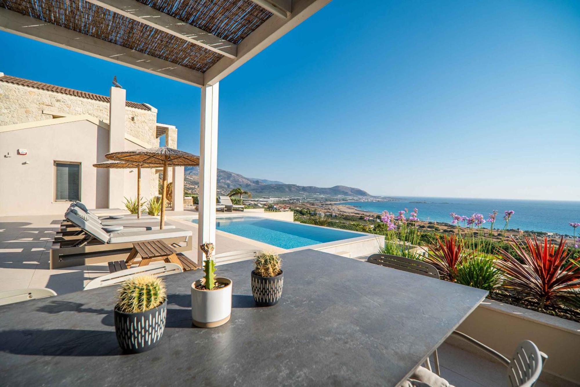 Cielo E Mare Villas I "Free" Heated Pools & Seaview Falasarna Ngoại thất bức ảnh